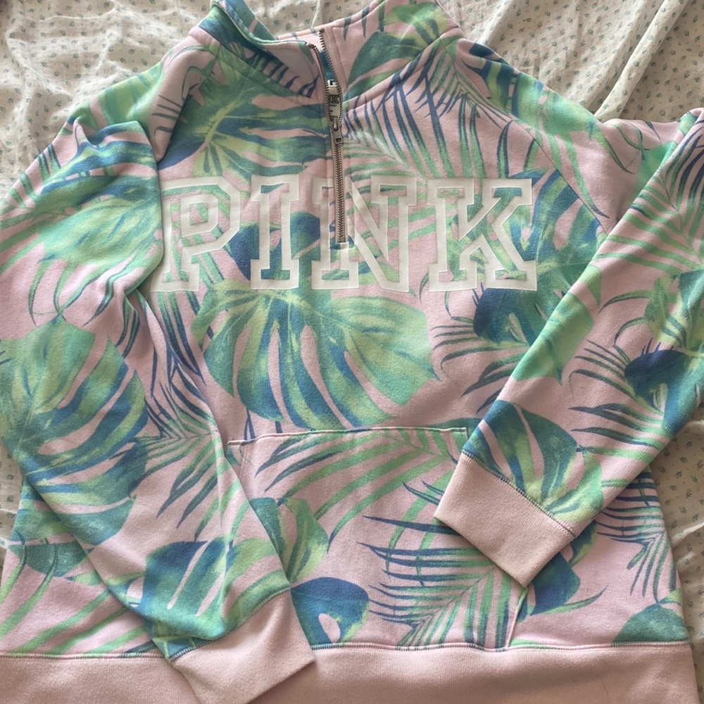 victoria’s secret pink quarter zip